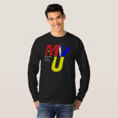 MVU Logo-Shirt - Farbe 3 auf Schwarzem T-Shirt (Vorne ganz)