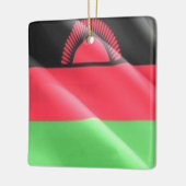 MW002 MALAWI, Waving Flag, Afrika, Keramikornament (Links)