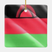 MW002 MALAWI, Waving Flag, Afrika, Keramikornament (Rückseite)