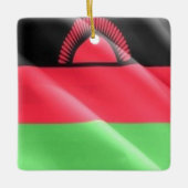 MW002 MALAWI, Waving Flag, Afrika, Keramikornament (Vorderseite)