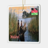 MW004 MALAWI, L. Chiuta, Afrika, Keramikornament (Links)