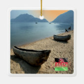 MW005 MALAWI, Malawi-See, Afrika, Keramikornament (Rückseite)