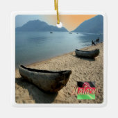 MW005 MALAWI, Malawi-See, Afrika, Keramikornament (Vorderseite)