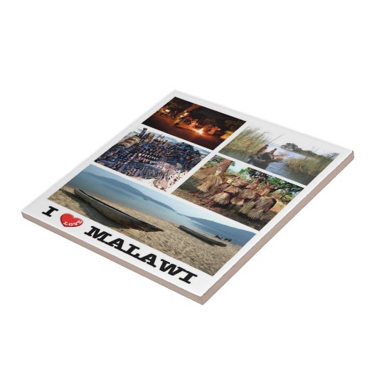MW009 MALAWI I Liebe, Mosaik, Afrika, Fliese (Seite)