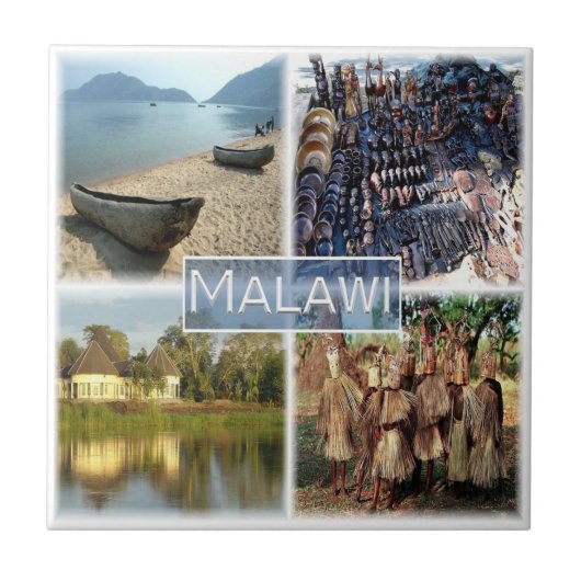 MW010 MALAWI, Mosaik, Afrika, Fliese (Vorderseite)