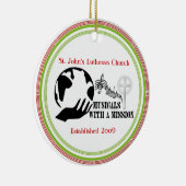 MWAM Weihnachtsverzierung Keramik Ornament (Rechts)