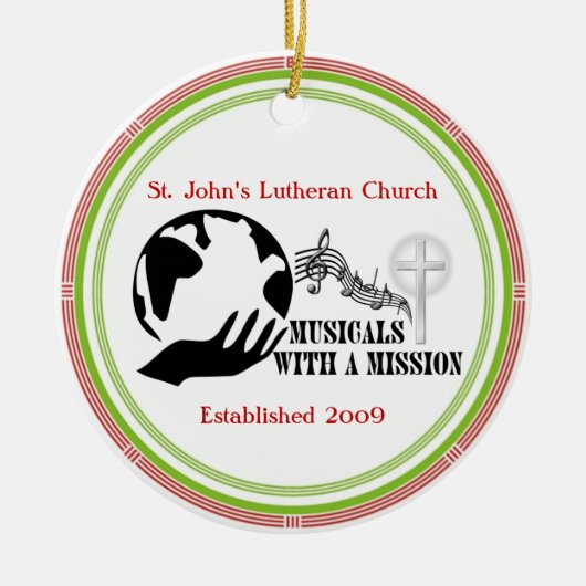 MWAM Weihnachtsverzierung Keramik Ornament (Vorne)