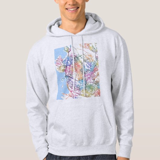 Mwanza Tanzania City Map Hoodie (Vorderseite)