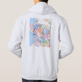 Mwanza Tanzania City Map Hoodie (Rückseite)
