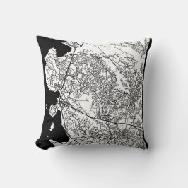 Mwanza Tanzania City Map Kissen