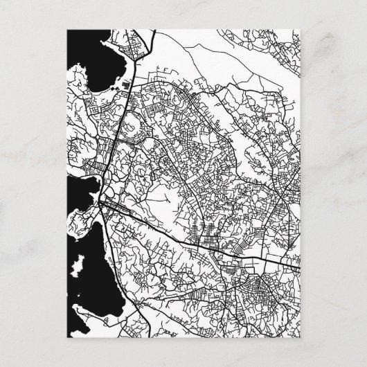 Mwanza Tanzania City Map Postkarte (Vorderseite)