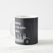 MWE Lautsprecher-Tasse Kaffeetasse (Vorderseite Links)