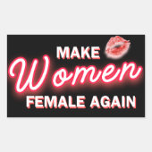 MWFA #3 RECHTECKIGER AUFKLEBER (Vorderseite)