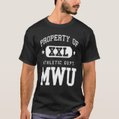 MWU XXL Athletic School Property T-Shirt (Vorderseite)