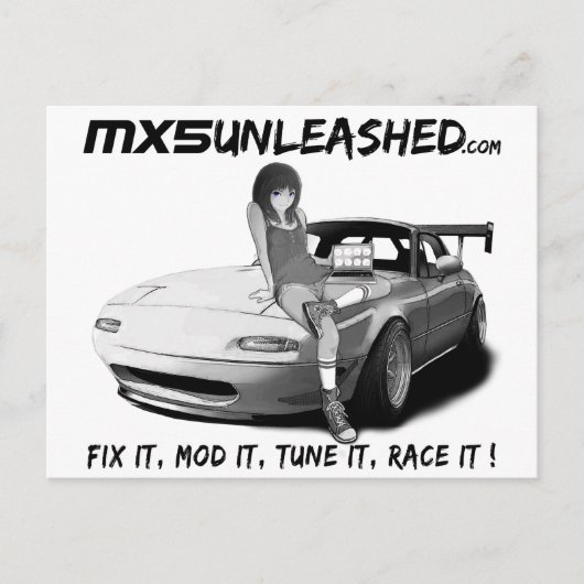MX5 Entleashed Postkarte (Vorderseite)
