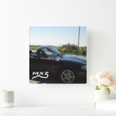 MX5 klok Quadratische Wanduhr (Zuhause)