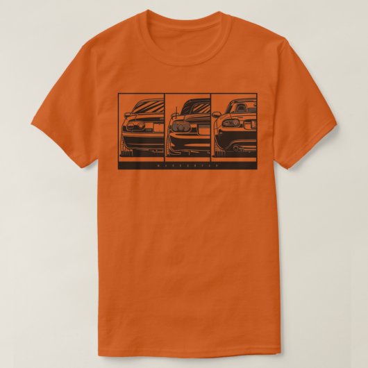 MX5 Miata GenerationsTShirt T-Shirt (Design vorne)