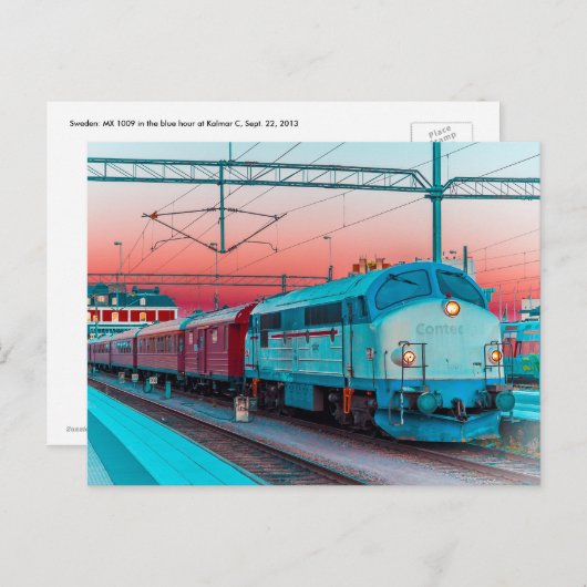 MX 1009 bei Kalmar C, Südschweden Postkarte (Vorne/Hinten)