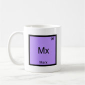 Mx - Marx Funny Element Chemistry Symbol T - Shirt Kaffeetasse (Links)
