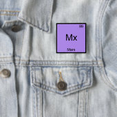Mx - Marx Lustiges Element Chemie Symbol T-Shirt Button (Beispiel)