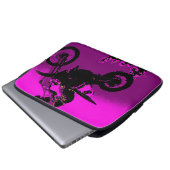 MX - Motocross Racer Laptopschutzhülle (Vorne Knopf)