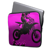 MX - Motocross Racer Laptopschutzhülle (Vorderseite Links)