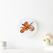 MX ORANGE GLOW RUNDE WANDUHR (Zuhause)