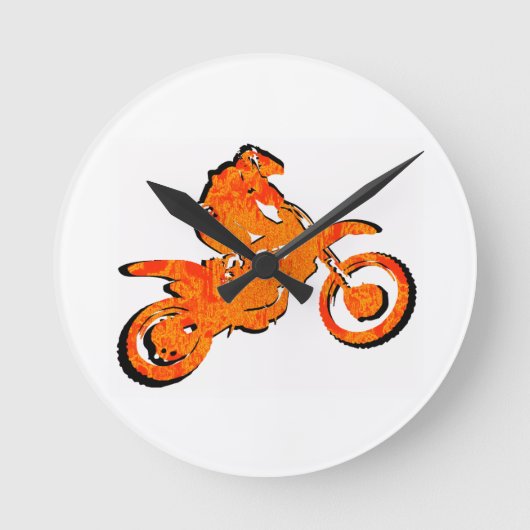 MX ORANGE GLOW RUNDE WANDUHR (Vorderseite)
