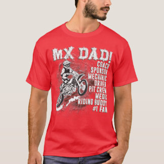 MX Papa Coach Sponsor Mechaniker Fahrer Reitbuddy T-Shirt