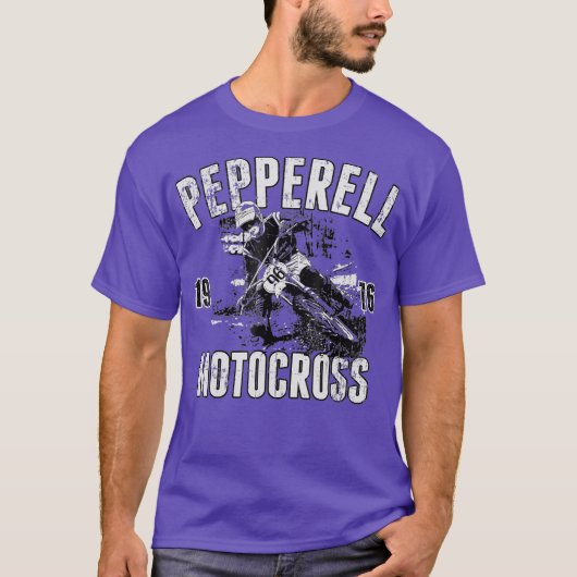 MX Shirt Pepperell Motocross 1976 Retrosport (Vorderseite)