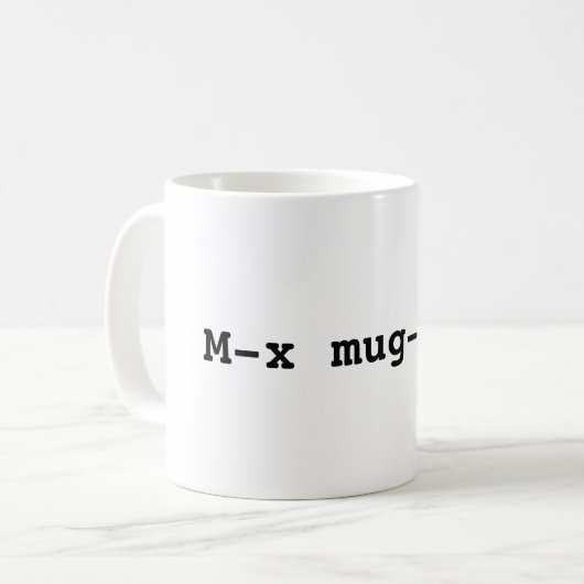 MX Tassemodus emacs-Tasse Kaffeetasse (Vorderseite Links)