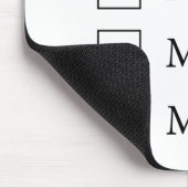 Mx Titel (fünf Optionen) Mousepad (Ecke)