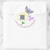 my25thhours - 3" Aufkleber - Blume (Tasche)