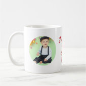 My 1st Christmas Candy Cane Photo Kaffeetasse (Links)
