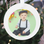 My 1st Christmas Little Reideer Photo Ornament