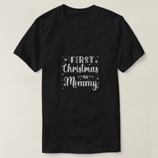 My 1st First Christmas As Mommy New Eltern Christ T-Shirt (Design vorne)