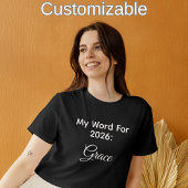 My 2026 Word of the Year Grace Minimal Typography T-Shirt