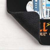 My Alarms Will Haunt Your Dreams Funny Icu Nurse H Mousepad (Ecke)