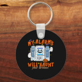 My Alarms Will Haunt Your Dreams Funny Icu Nurse H Schlüsselanhänger (Vorderseite)