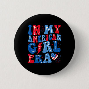 My American Girl Era Retro 4. Juli Groovy Patr Button