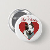 My AmStaff Valentine Button (Vorne & Hinten)