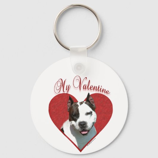 My AmStaff Valentine Schlüsselanhänger (Vorderseite)