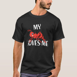 My Ant Loves Me Funny Aunt Pun Niece Nephew Family T-Shirt