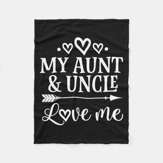 My Aunt And Uncle Love Me Niece Fleecedecke (Vorderseite)