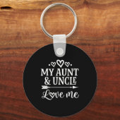 My Aunt And Uncle Love Me Niece Schlüsselanhänger (Vorderseite)