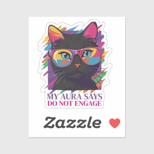 My Aura Says Sticker (Blatt)