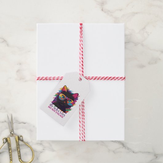 My Aura Says Sticker Geschenkanhänger (Mit Garn)