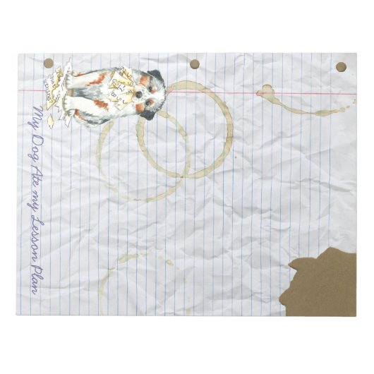 My Aussie Ate My Lesson Plan Notizblock (Vorderseite)