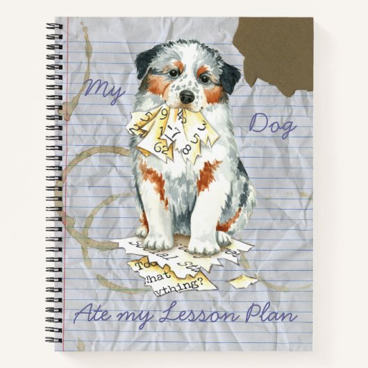 My Aussie Ate My Lesson Plan Notizbuch (Vorderseite)