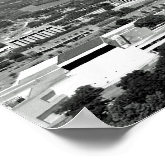 My Austin Skyline BW Poster (Ecke)